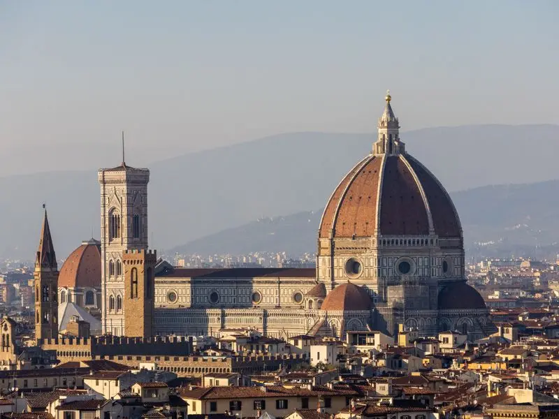 Florence Cathedral and Brunelleschi's dome above the city skyline