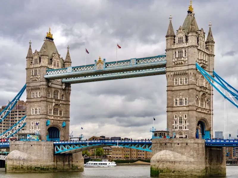 Tower Bridge spanning the River Thames in London